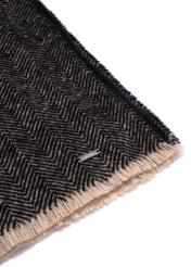 Women's winter herringbone scarf SZADT-0210-99(Z25) - close-up of the detail on a white background.