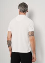 White men's polo shirt POLMT-0045A-12(W24)-02