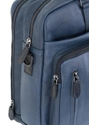 Men's navy blue leather bag TORMS-0047N-69(Z24)-05