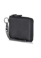 Men's leather wallet with chain PORMS-0526-99(W23)-02