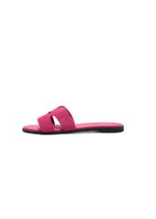 Women's fuchsia flip-flops BUTYD-0725D-5E(W26), side view of the product on a white background.