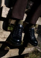 Black leather men's shoes BUTYM-0547-99(Z26)