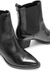Women's leather Chelsea boots with a block heel BUTYD-1184-99(Z25)