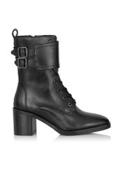 Women's black leather boots BUTYD-1028-99(Z23)-01