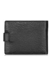Men's leather wallet with snap closure PORMS-0536A-99(Z25) - back view of the product on a white background.