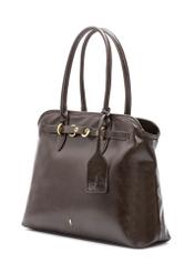 Brown large women's handbag TOREC-1076-89(Z25), diagonal product view on a white background.