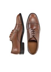 Brown leather men's shoes BUTYM-0500-87(W25)-06