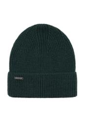 Women's green winter cap CZADT-0162-54(Z23)-02