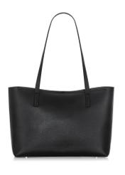 Classic black women's shopper bag TOREC-0959-99(Z24)-04