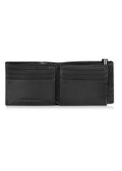 Men's leather wallet with elastic band PORMS-0517-99(W24)-04