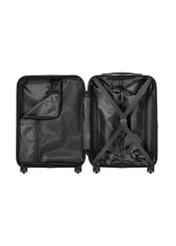 Cabin suitcase on wheels WALAB-0082-99-19(W26), product view inside on white background.