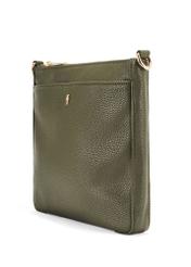Women's khaki shoulder bag TOREC-0708B-55(Z25), diagonal product view on a white background.