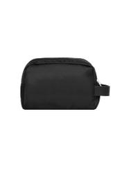 Black women's cosmetic bag TOREN-0348-99(Z26), back view of the product on a white background.