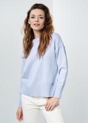 Blue women's sweater SWEDT-0202-62(W24)-01