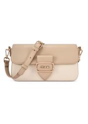 Cream women's messenger bag TOREC-1120-0P(W26) - front product view, on a white background.
