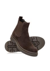 Men's brown suede Chelsea boots BUTYM-0511-89(Z25)