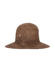 Women's straw hat KAPDT-0047-1E(W26), front product view on white background.
