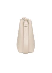 Beige small women's handbag TOREC-1336-0B(Z26), product view from the side on a white background.
