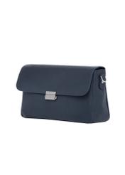 Navy blue women's handbag TOREC-1350-7E(Z26) - diagonal product view, on a white background.