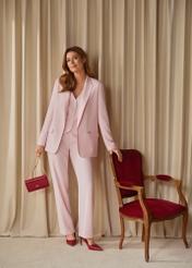 Light pink elegant women's trousers SPODT-0106A-5A(W26)