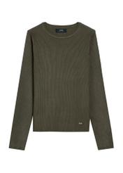 Women's ribbed longsleeve LSLDT-0028-51(Z25), front view of the product on a white background.