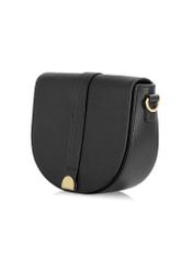 Leather black shoulder postbag TORES-0979-99(Z24)-02