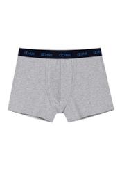 Three-pack of colorful men's boxer shorts ZESMB-0011-00(W26), front view of one pair of the product on a white background.