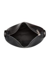 Black women's hobo style handbag TOREC-0829A-99(Z25) - product view from above on white background.