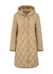 Beige quilted women's jacket KURDT-0579-81(W25)-01