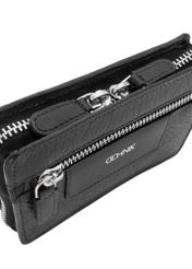 Men's leather zip wallet PORMS-0538-99(W23)-06