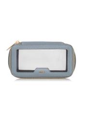 Small blue transparent women's cosmetic bag TOREC-0901-61(W24)-01