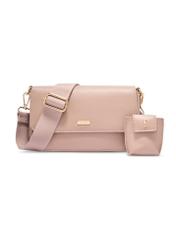Beige women's shoulder bag TOREC-1255-1B(Z26)