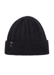 Men's navy blue winter cap CZAMT-0069-69(Z23)-02