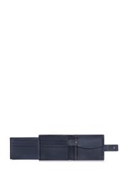 Men's navy blue leather wallet PORMS-0011-69(W24)-05