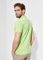 Men's lime green polo shirt POLMT-0045A-52(W24)-02