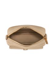 Small beige women's handbag TOREC-1174-1B(W26), product view from above on a white background.