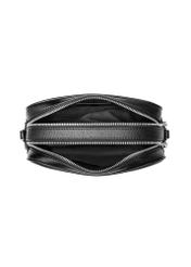 Black medium women's handbag TOREC-1121-9I(W26), product view from above on a white background.