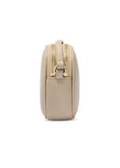 Small beige leather handbag TORES-1152-1B(Z26). Side view on a white background.