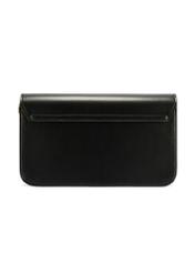 Black women's imitation leather handbag TOREC-1081-99(W26), product view from the back on a white background.