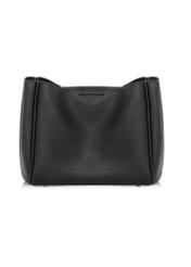 Black women's shoulder bag TOREC-1180-99(W26) - product view from the back, on a white background.