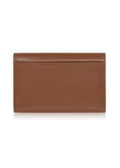 Brown leather women's wallet PORES-0848-79(W23)-02