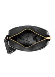 Leather black women's shoulder bag TORES-0806D-99(W25)-05