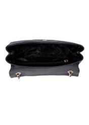 Elegant black women's shoulder bag TORES-1399-9P(Z26), product view inside on white background.