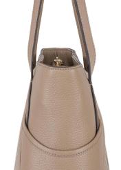 Beige leather handbag for women TORES-0980-81(W24)-03