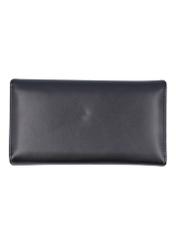 Black large women's wallet POREC-0449-99(Z26), product view from the back on a white background.