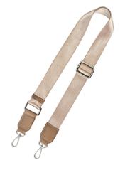 Dark beige women's shoulder bag TOREC-0708B-81(Z25), view of the detachable strap of the bag on a white background.
