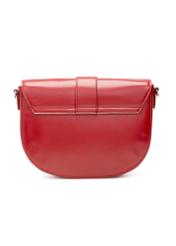 Red classic women's handbag TOREC-0879 B-41(Z 25), product view from the back on a white background.