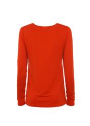 Red women's blouse with oriole LSLDT-0005-42(Z18)-02