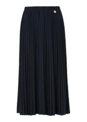 Long navy blue pleated skirt SPCDT-0089-68(W24)-04