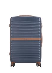 Large suitcase on wheels WALAB-0084-7D-28(W26), front view of the product on a white background.